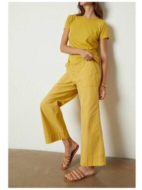 Velvet by Graham & Spencer Mya Cotton Twill Utility Wide Leg Pants in Aurora 2